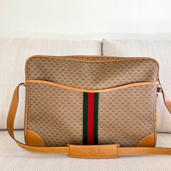 Authentic Vintage Gucci Travel Weekender Bag – Made in Italy - Picture 3 of 13